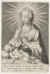 Mary Adoring the Sleeping Christ Child