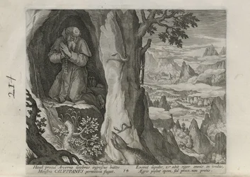 Caluppanus, pl. 14 of 30 from the series Sylvae Sacrae (Hermits in Landscapes)