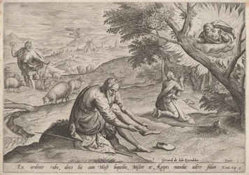 God Appearing to Moses, 1585