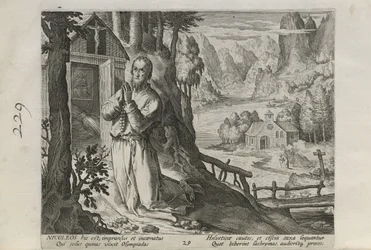 Nicoleos, plate 29 of 30 from the series Sylvae Sacrae (Hermits in Landscapes)