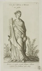 Clio, Muse of History, plate 7 from Parnassus Biceps