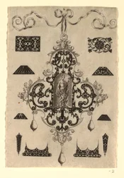 Plate 2, from a series of eight pendant designs with the cardinal virtues