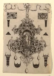 Plate 4, from a Series of Eight Pendant Designs with the Cardinal Virtues