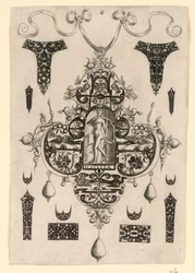 Plate 6, from a Series of Eight Pendant Designs with the Cardinal Virtues