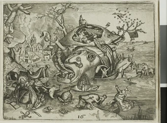 The Temptation of Saint Anthony, plate 16 from the Emblemata Secularia