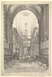 View of the Church of the Franciscans in Nuremberg under Reconstruction, from the series V.