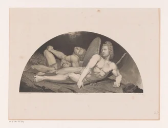 Angel and Man Fallen Satan and Angel