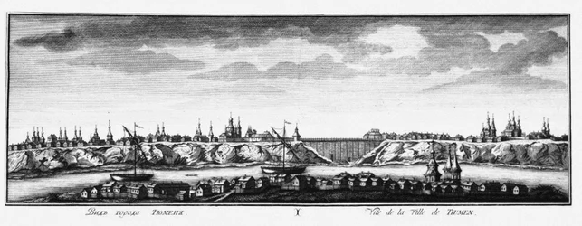 View of Tyumen, ca 1735