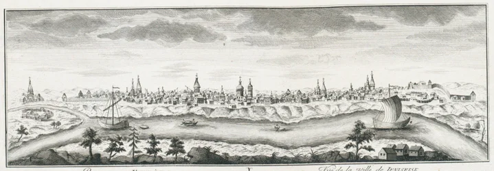 View of Yeniseysk, ca 1735