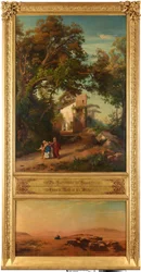 The Expulsion of Hagar (above). Hagar in the Wilderness (below). From the cycle “Twelve Biblical Landscapes with the Story of Abraham”