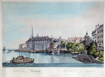 View of Düsseldorf before the French Bombardment on October 6th, 1794