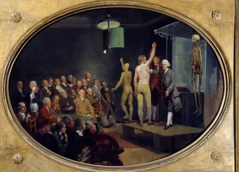 Lecture by William Hunter, Scottish Anatomist at the Royal Academy