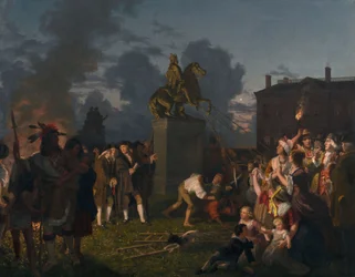 Pulling Down the Statue of King George III, N.Y.C.