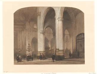 View in the St. Lawrence Church in Rotterdam