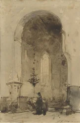 Interior of the Geertekerk in Utrecht