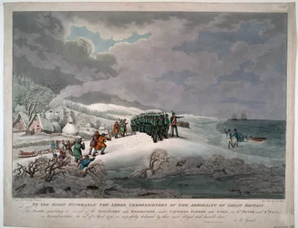 Arrival of the Resolution and Discovery on the East Coast of Kamchatka