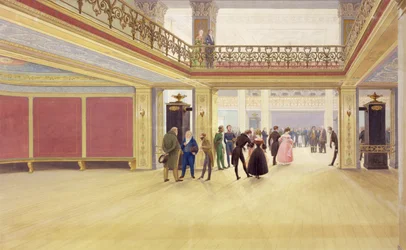 Interior of a castle, c.1830