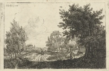 Landscape with Farmer