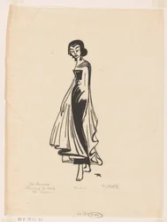 Beginning of the Dance, the Rising (Javanese Dancer)