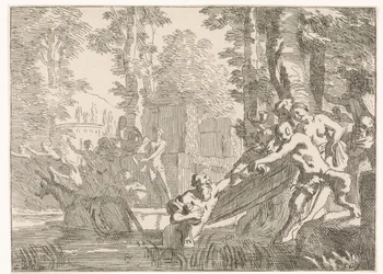 Silenus Being Pulled from the Water