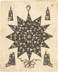 Star Embellished with Flowers