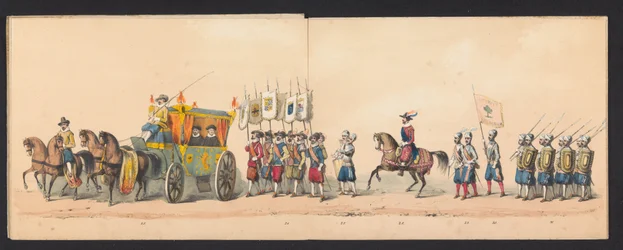 Historical Parade by Students of the Groningen University, 1850 (plate 4)