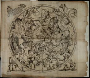 Table of the Constellation of the Northern Hemisphere Firmamentum Sobiescianumsive Uranographia