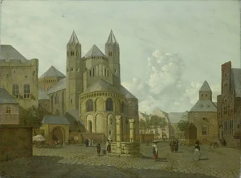 Imaginary Cityscape with Romanesque Church