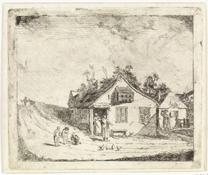 Two Houses by a Road
