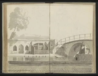 Weesbrug over de Oudegracht in Utrecht