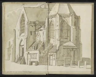 Side View of the Nieuwe Kerk in Delft