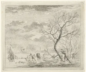 Winter Landscape with Skaters (January) (The Twelve Months)