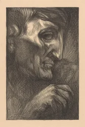 Head and Hand of a Man