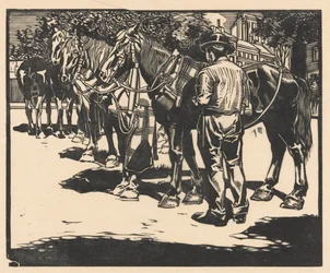 Riding Horses in a Square