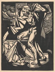 Samson Destroys the Temple Columns