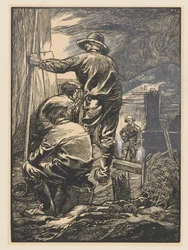 Four Workers by the Water