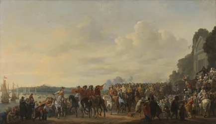 Arrival of Prince William II at the Estate Welna during the Attack on Amsterdam