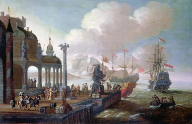 Mediterranean Harbour Scene