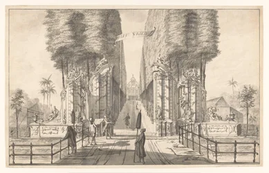 View of Weltevreden Mansion in Batavia