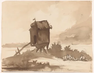 Windmill without Blades by the Water