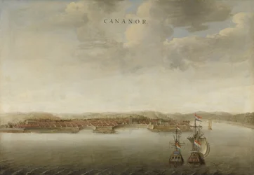 View of Cannanore on the Malabar Coast in India