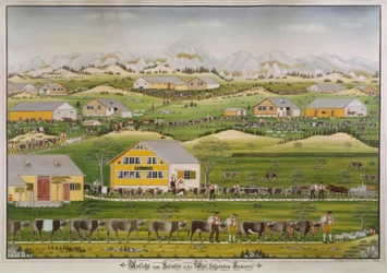 View of Säntis and the Alpine Dairy