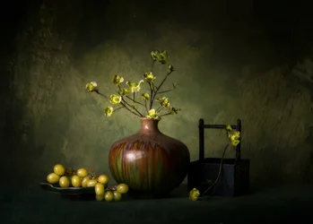Elegant Green Still Life
