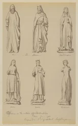 Statues on the outside of Guildhall, City of London