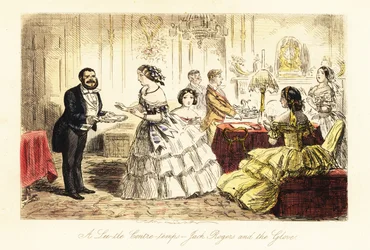 Afternoon tea in a Victorian drawing room