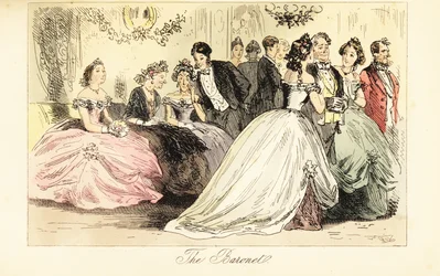 Arrival of Aristocracy at a Dance Ball in a Grand House
