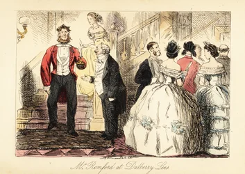 English gentleman in formal clothes attending a dinner