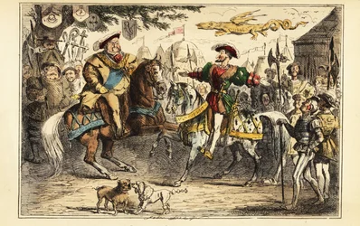 Henry VIII of England Meeting Francis I of France on Horseback at the Field of the Cloth of Gold, 7 June 1520