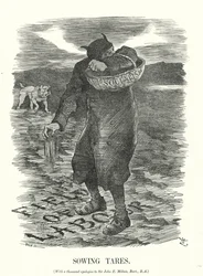 Sowing Tares - The Fear of the Spread of Socialism Amongst British Workers (engraving)