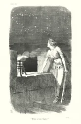 Sir John Tenniel Cartoon: "What of the Night?"